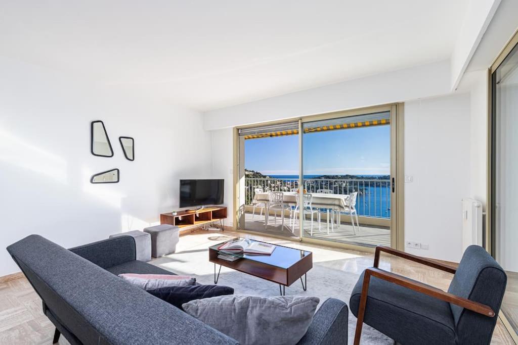 Villefranche Sur Mer:Appartement-Villa, Vue Mer, Jardin, Parking. Exterior photo