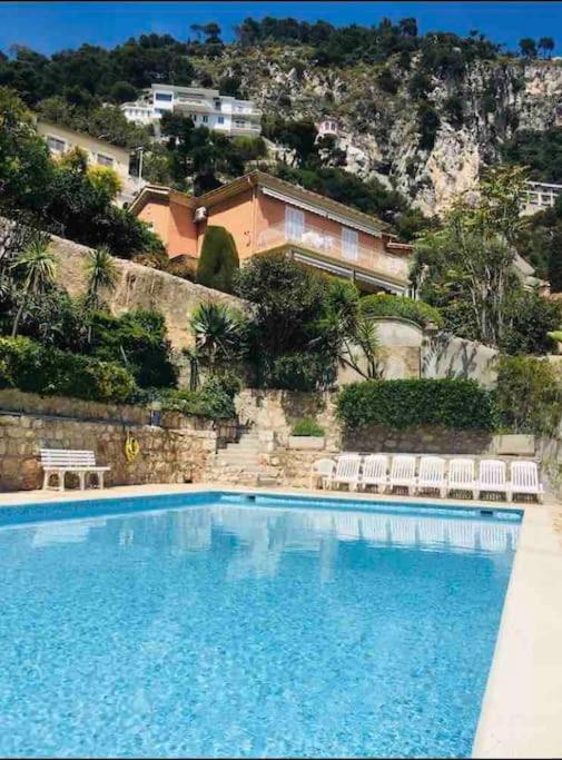 Villefranche Sur Mer:Appartement-Villa, Vue Mer, Jardin, Parking. Exterior photo