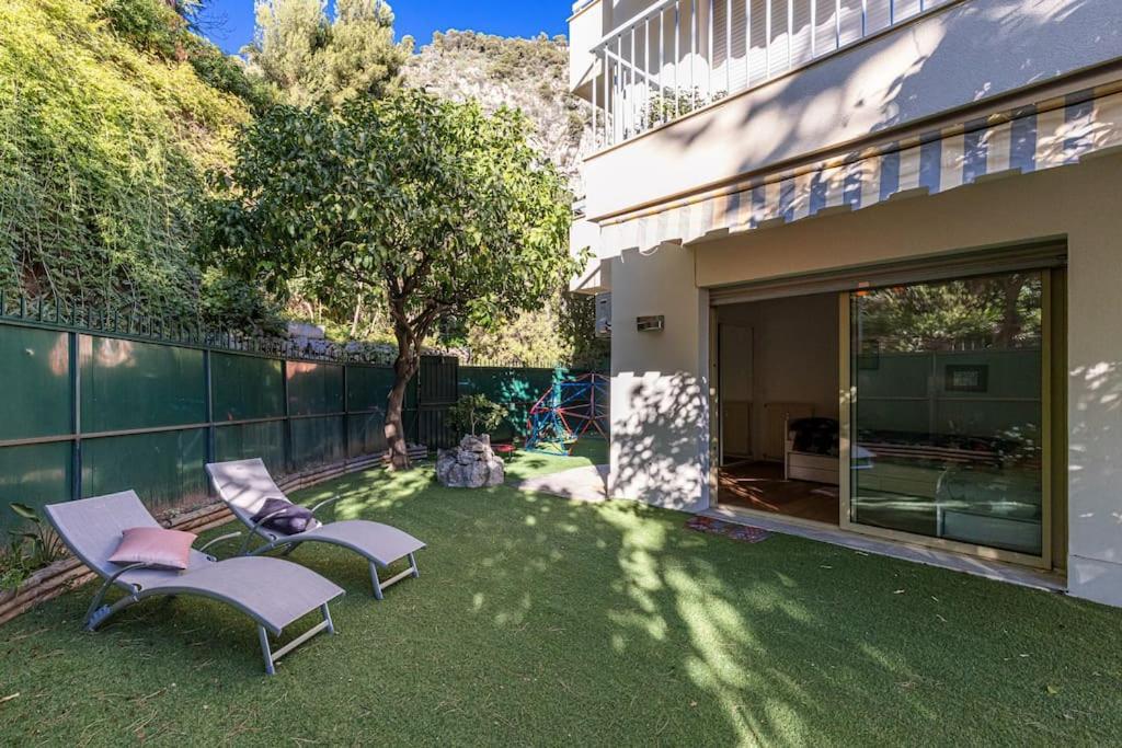 Villefranche Sur Mer:Appartement-Villa, Vue Mer, Jardin, Parking. Exterior photo